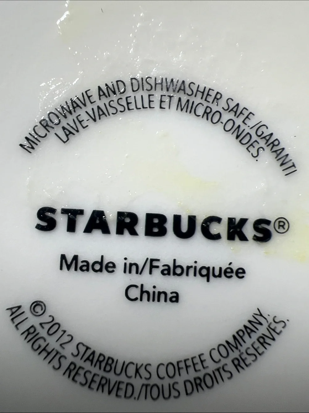 2012 Starbucks Red and White Snowman Ceramic Mug with Green Logo Set 2